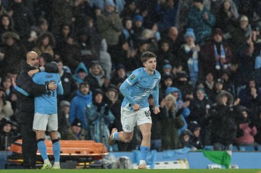 Charlie Gray of Manchester City come on for Phil Foden of Manchester City during the Carabao Cup Quarter Final match Manchester City vs Brentford at Etihad Stadium, Manchester, United Kingdom, 17th December 2025