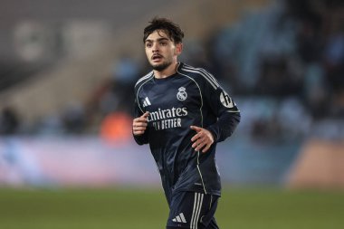 Real Madrid 'den Jesus Fortea Premier League Uluslararası Kupası karşılaşmasında Manchester City ile Real Madrid Joie Stadyumu, Manchester, İngiltere, 16 Aralık 2025