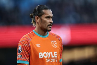 West Ham United kalecisi Alphonse Areola Premier League maçında Manchester City - West Ham United maçında Etihad Stadyumu, Manchester, Birleşik Krallık, 20 Aralık 2025