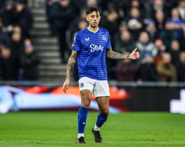Dwight McNeil of Everton during the Premier League match Everton vs Arsenal at Hill Dickinson Stadium, Liverpool, United Kingdom, 20th December 2025