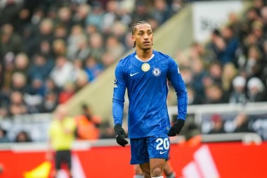 Premier League maçı sırasında Chelsea 'den Joao Pedro St. James' s Park, Newcastle, İngiltere 'de oynanan Newcastle United maçında