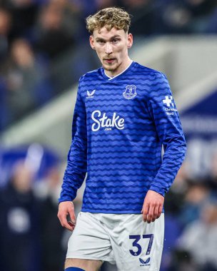 Everton 'dan James Garner Premier League maçı sırasında Everton Arsenal' e karşı Hill Dickinson Stadyumu, Liverpool, İngiltere, 20 Aralık 2025