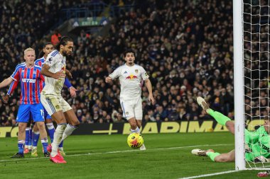 Leeds United takımından Dominic Calvert-Lewin Premier League maçında 1-0 berabere kaldı. 20 Aralık 2025 'te Elland Road, Leeds, İngiltere' deki Leeds 'e karşı Crystal Palace maçında.