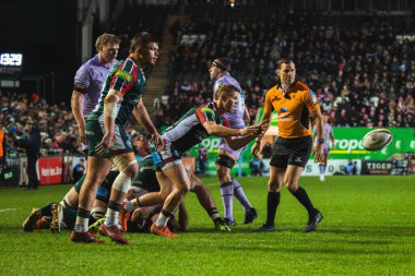 Leicester Tigers 'dan Tom Whiteley Gallagher Premiership maçında Leicester Tigers, Gloucester Rugby' ye karşı Mattioli Woods Welford Road Stadyumu, Leicester, İngiltere, 19 Aralık 2025