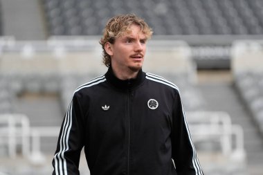 Nick Woltemade of Newcastle United arrived es at the stadium during the Premier League match Newcastle United vs Chelsea at St. James's Park, Newcastle, United Kingdom, 20th December 2025