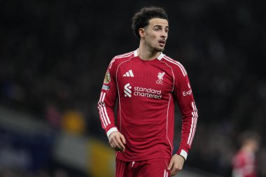 Premier Lig karşılaşmasında Liverpool 'dan Curtis Jones Tottenham Hotspur' a karşı Liverpool Tottenham Hotspur Stadyumu, Londra, 20 Aralık 2025