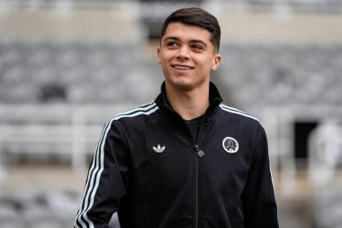Lewis Miley of Newcastle United arrives at the stadium during the Premier League match Newcastle United vs Chelsea at St. James's Park, Newcastle, United Kingdom, 20th December 2025
