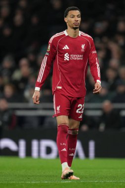 Premier Lig karşılaşmasında Liverpool 'dan Hugo Ekitike Tottenham Hotspur Liverpool' a karşı Tottenham Hotspur Stadyumu, Londra, 20 Aralık 2025