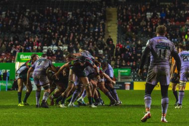 Leicester Tigers 'dan Cameron Henderson Gallagher Premiership maçında Leicester Tigers, Gloucester Rugby' ye karşı Mattioli Woods Welford Road Stadyumu, Leicester, İngiltere, 19 Aralık 2025