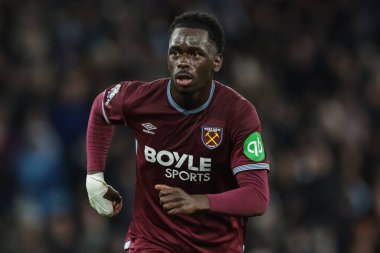 West Ham United takımından Soungoutou Magassa 20 Aralık 2025 tarihinde Etihad Stadyumu 'nda Manchester City-West Ham United maçında