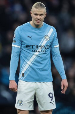 Manchester City - West Ham United Premier League maçı sırasında Manchester City 'den Erling Haaland Etihad Stadyumu, Manchester, İngiltere, 20 Aralık 2025