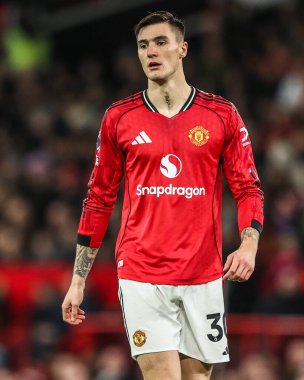 Manchester United - Newcastle United Premier League maçı sırasında United 'tan Benjamin Sesko Old Trafford, Manchester, Birleşik Krallık' ta 26 Aralık 2025