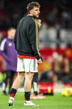 Manchester United - Newcastle United Premier League maçında Manchester United maçında 26 Aralık 2025 'te Old Trafford, Manchester, İngiltere' de oynanan maç öncesi ısınma maçında Mason Mount Untie ile berabere kaldı.