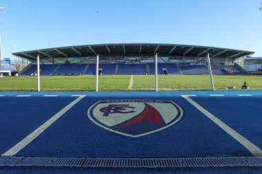 26 Aralık 2025 'te Chesterfield, Chesterfield, İngiltere' deki SMH Group Stadyumu 'nda oynanan Sky Bet League 2 karşılaşması öncesinde SMH Group Stadyumu' nun genel bir görüntüsü.