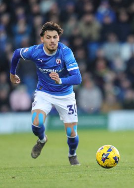 Chesterfield 'dan Devan Tanton, 26 Aralık 2025' te İngiltere 'nin Chesterfield şehrinde oynanan SMH Group Stadyumu' nda oynanan Sky Bet 2 karşılaşmasında Chesterfield - Notts County maçına çıktı.