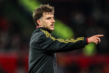 Manchester United - Newcastle United Premier League maçında Manchester United maçında 26 Aralık 2025 'te Old Trafford, Manchester, İngiltere' de oynanan maç öncesi ısınma maçında Mason Mount Untie ile berabere kaldı.