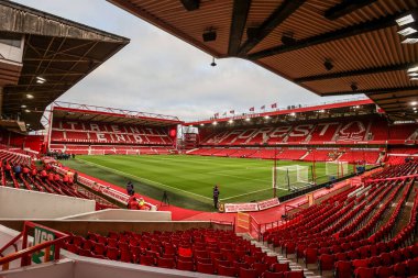 Premier Lig karşılaşması öncesinde Nottingham Forest Manchester City 'ye karşı City Ground, Nottingham, Birleşik Krallık' ta 27 Aralık 2025
