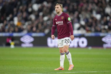 West Ham United 'dan Jarrod Bowen Premier League maçında West Ham United Fulham' a karşı Londra Stadyumu, Londra, İngiltere, 27 Aralık 2025