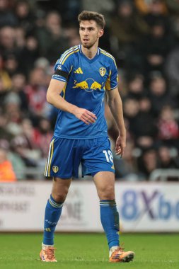 Leeds United takımından Anton Stach, 28 Aralık 2025 'te İngiltere' nin Sunderland-Leeds United Stadyumu 'nda oynanan Premier League maçında
