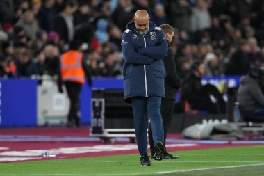 West Ham United Premier League maçında Nuno Espirito Santo teknik direktörü West Ham United Fulham 'a karşı Londra Stadyumu, Londra, İngiltere, 27 Aralık 2025