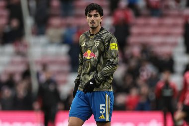 Leeds United takımından Pascal Struijk, Premier Lig karşılaşmasında maç öncesi ısınma oturumunda Sunderland - Leeds United Stadyumu, Sunderland, İngiltere, 28 Aralık 2025