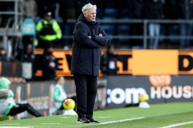 Premier Lig maçında Everton 'dan David Moyes' in menajeri Burnley Everton 'a karşı Turf Moor, Burnley, İngiltere, 27 Aralık 2025