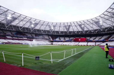 Premier Lig maçı sırasında Londra Stadyumu 'nun genel görünümü 27 Aralık 202' de Londra Stadyumu 'nda West Ham United Fulham' a karşı.