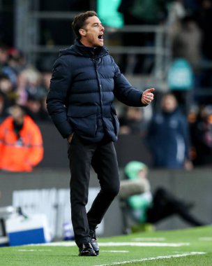 Burnley Premier Lig maçında Scott Parker 'ın menajeri Burnley, Everton' a karşı Turf Moor, Burnley, Birleşik Krallık 'ta 27 Aralık 2025