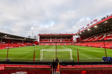 Premier Lig karşılaşması öncesinde Nottingham Forest Manchester City 'ye karşı City Ground, Nottingham, Birleşik Krallık' ta 27 Aralık 2025