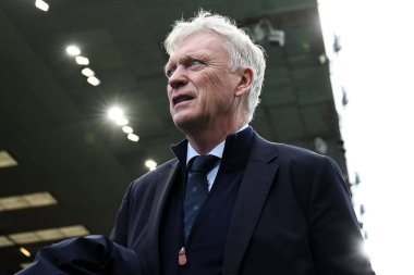 Everton 'ın David Moyes teknik direktörü, 27 Aralık 2025' te Burnley 'nin Everton' a karşı oynadığı Turf Moor, Burnley, İngiltere Premier League maçı öncesinde sahaya çıktı.