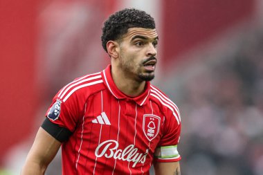 Nottingham Ormanı 'ndan Morgan Gibbs-White Premier League maçı sırasında Nottingham Forest Manchester City' ye karşı 27 Aralık 2025 'te Nottingham, İngiltere' de City Ground 'da.