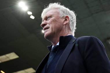 Everton 'ın David Moyes teknik direktörü, 27 Aralık 2025' te Burnley 'nin Everton' a karşı oynadığı Turf Moor, Burnley, İngiltere Premier League maçı öncesinde sahaya çıktı.