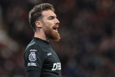 Wolverhampton Wanderers kalecisi Jose Sa Premier League maçında Liverpool Wolverhampton Wanderers 'a karşı Anfield, Liverpool, Birleşik Krallık' ta 27 Aralık 2025 'te talimatlar verdi.