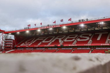 Premier Lig karşılaşması öncesinde Nottingham Forest Manchester City 'ye karşı City Ground, Nottingham, Birleşik Krallık' ta 27 Aralık 2025