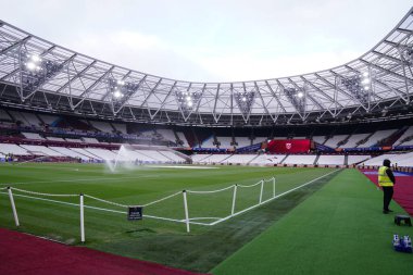 Premier League maçı sırasında Londra Stadyumu 'nun genel görünümü 27 Aralık 2025' te Londra Stadyumu 'nda West Ham United Fulham' a karşı.