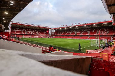 Premier Lig karşılaşması öncesinde Nottingham Forest Manchester City 'ye karşı City Ground, Nottingham, Birleşik Krallık' ta 27 Aralık 2025