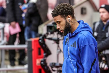 Leeds United takımından Jayden Bogle, 28 Aralık 2025 'te İngiltere' nin Sunderland-Leeds United stadyumunda oynanan Premier League maçı sırasında geldi.