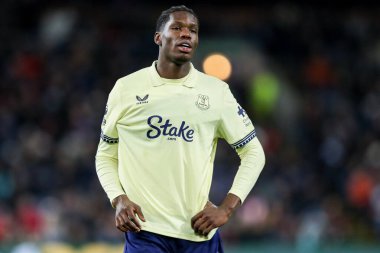 Thierno Barry Premier League maçı sırasında Burnley Everton 'a karşı Turf Moor, Burnley, İngiltere, 27 Aralık 2025