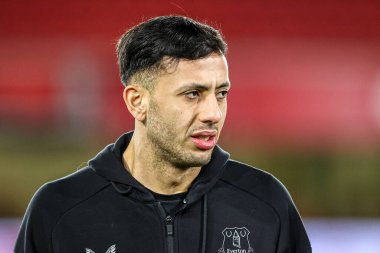 Everton 'dan Dwight McNeil, İngiltere' nin Nottingham Forest 'a karşı Everton Premier Lig maçı sırasında 30 Aralık 2025' te City Ground, Nottingham, İngiltere 'ye geldi.