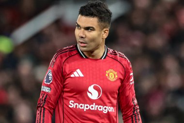Manchester United 'ın 30 Aralık 2025' te Old Trafford, Manchester 'da Wolverhampton Wanderers' a karşı oynadığı Premier League maçında Casemiro