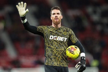 Wolverhampton Wanderers kalecisi Jose Sa Premier League maçında taraftarlara el sallıyor Manchester United Wolverhampton Wanderers 'a karşı Old Trafford, Manchester, İngiltere, 30 Aralık 2025