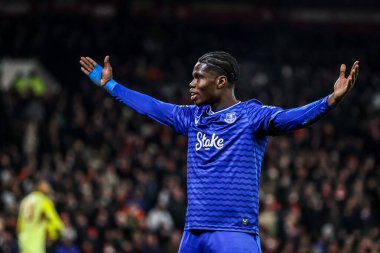 Everton 'dan Thierno Barry 30 Aralık 2025' te İngiltere 'nin Nottingham şehrinde oynanan Premier Lig maçında Nottingham Forest Everton' a karşı 0-2 'lik galibiyet golünü kutluyor.