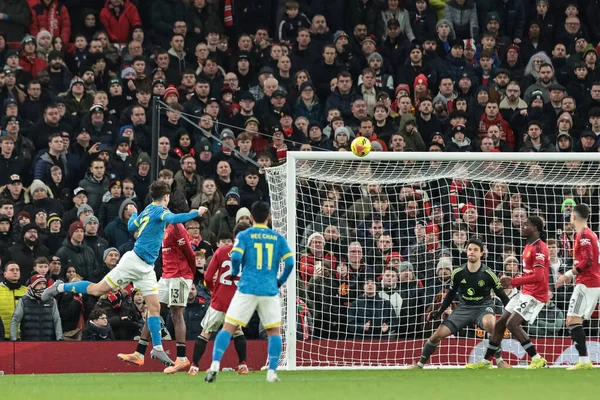 Wolverhampton Wanderers takımından Ladislav Krejci 30 Aralık 2025 'te Old Trafford, Manchester, İngiltere' de oynanan Premier League karşılaşmasında 1-1 öne geçti.