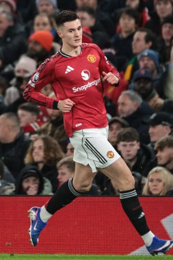 Manchester United 'ın Manchester United ile Wolverhampton Wanderers arasındaki Premier League maçında Benjamin Sesko, Old Trafford, Manchester, İngiltere' de 30 Aralık 2025