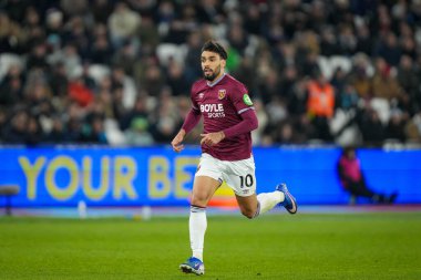 30 Aralık 2025 'te Londra Stadyumu' nda oynanan Premier League karşılaşmasında West Ham United ve Hove Albion karşılaşmasında West Ham United 'tan Lucas Paquet