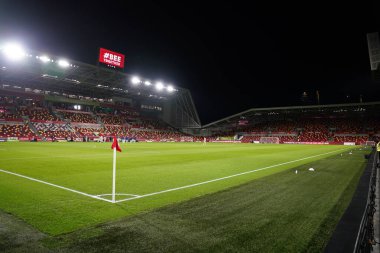 Premier Lig karşılaşması öncesinde Gtech halk stadyumunun genel görünümü Brentford Tottenham Hotspur 'a karşı Gtech Community Stadyumu, Londra, 1 Ocak 2026