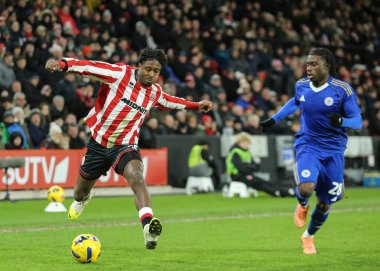 Andre Brooks of Sheffield United in action during the Sky Bet Championship match Sheffield United vs Leicester City at Bramall Lane, Sheffield, United Kingdom, 1st January 2026