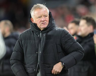 Chris Wilder, Sheffield United 'ın teknik direktörü. 1 Ocak 2026' da Sheffield United 'a karşı Leicester City Bramall Lane, Sheffield, İngiltere' de oynanan maçta.