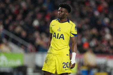 Tottenham Hotspur takımından Mohammed Kudus Premier League maçında Brentford Tottenham Hotspur 'a karşı Gtech Community Stadyumu, Londra, 1 Ocak 2026