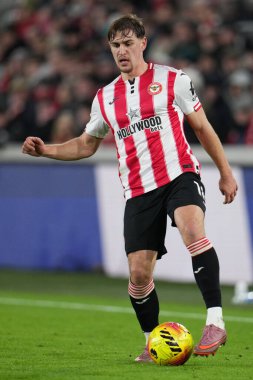 Brentford 'dan Yehor Yarmolyuk Premier League maçında Brentford Tottenham Hotspur' a karşı Gtech Community Stadyumu, Londra, 1 Ocak 2026